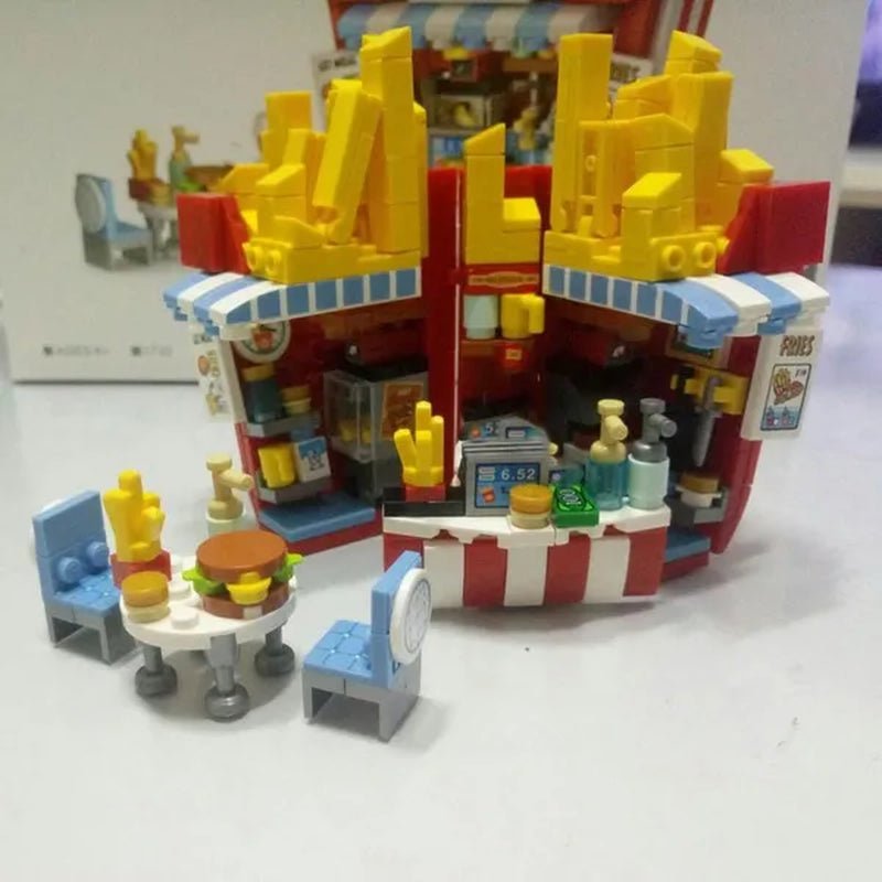 Loz Amusement Park Food Truck Merry-Go-Round Ferris Wheel Mini House Diamond Mini Building Block Cute Toys for Kids and Girls