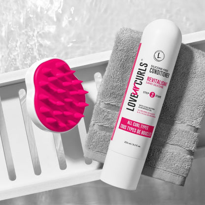 LUS Brands Conditioner for Curly, Wavy, Kinky-Coily Hair, 8.5 Oz - Silicone-Free, Hydrating, Detangling for Soft, Smooth Curl Definition - Hair Treatment for Dry Damaged Hair