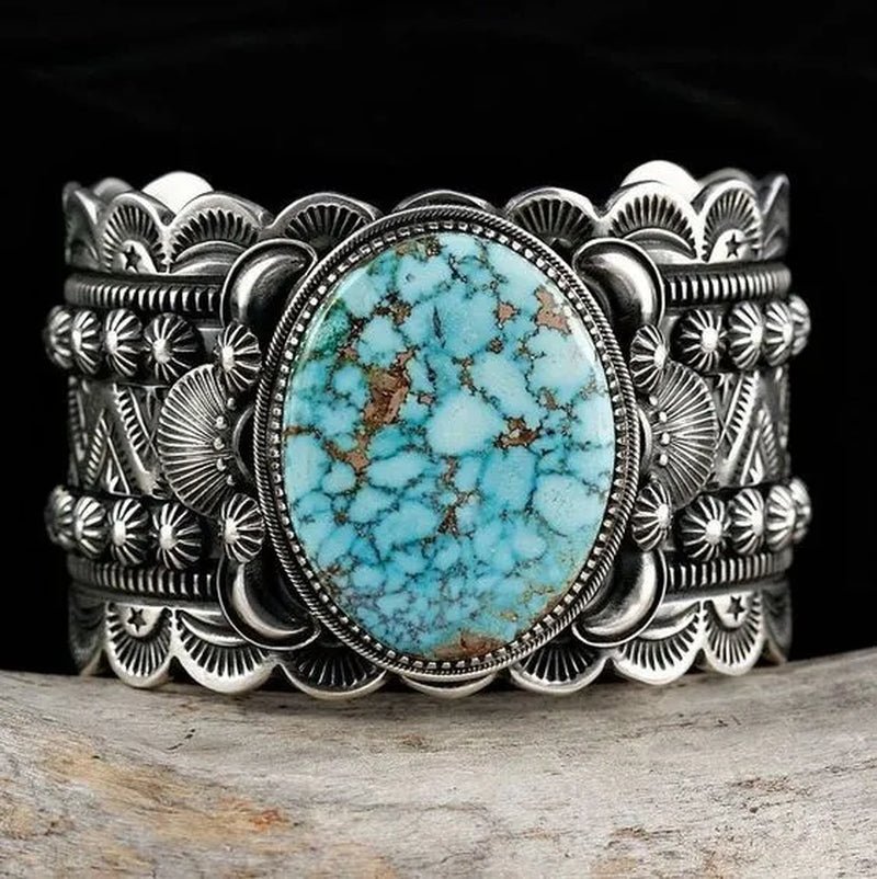 Luxury Bridal Wedding Jewelry Dazzling Natural Turquoise Ring Engagement Wedding Party Unique Exquisite Ring Size 5 - 11 - WORLD TIME VISITS