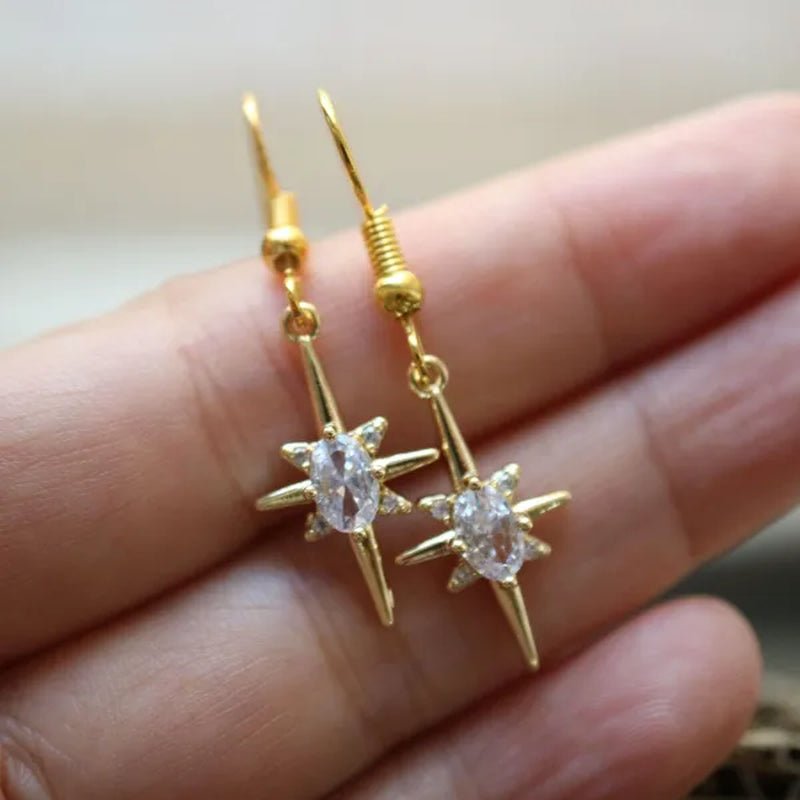 Luxury18k gold plated golden earrings for women Fashion 925 Sterling Silver Zircon Stud line earrings for girl jewelry gift