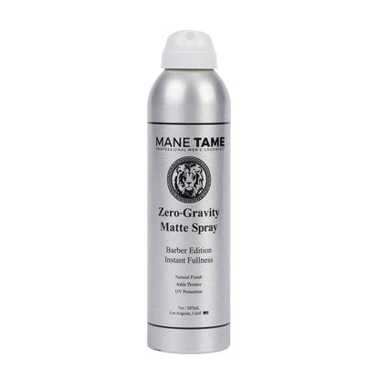 MANE TAME Zero - Gravity 7Oz Matte Finish Spray - Adds Instant Fullness, Volume, Texture, and UV Protection for Thicker, Styled Hair - WORLD TIME VISITS