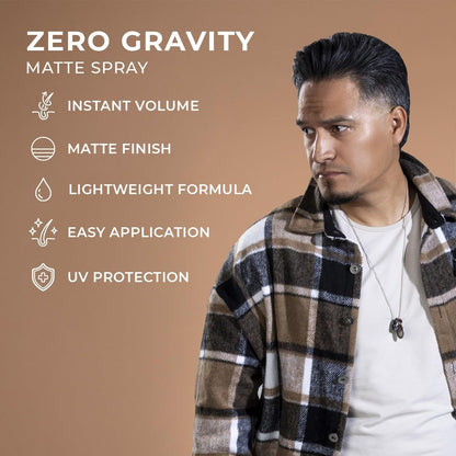 MANE TAME Zero - Gravity 7Oz Matte Finish Spray - Adds Instant Fullness, Volume, Texture, and UV Protection for Thicker, Styled Hair - WORLD TIME VISITS