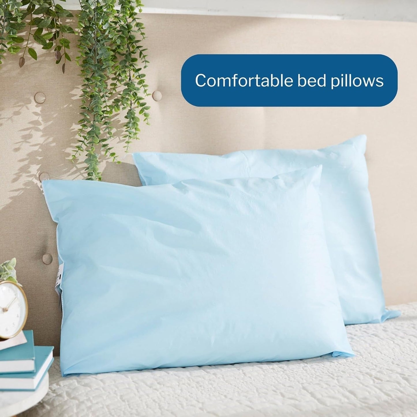 Medical Pillow [1 Count] Limited Reusable Hospital Bed Pillows, Fluid Moisture and Stain - Resistant, Blue, 20 in X 26 In - WORLD TIME VISITS