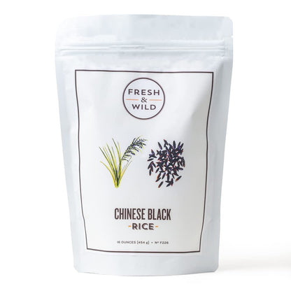 | Medium - Grain Chinese Black Rice | Organic, Healthy, Gluten - Free Grains | 1 Lb | Chef - Inspired Ingredients - WORLD TIME VISITS
