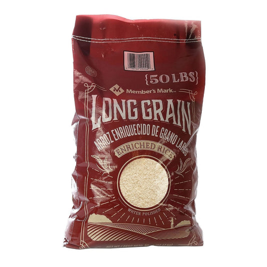 Member'Smark Long Grain White Rice, 50 Pound - WORLD TIME VISITS