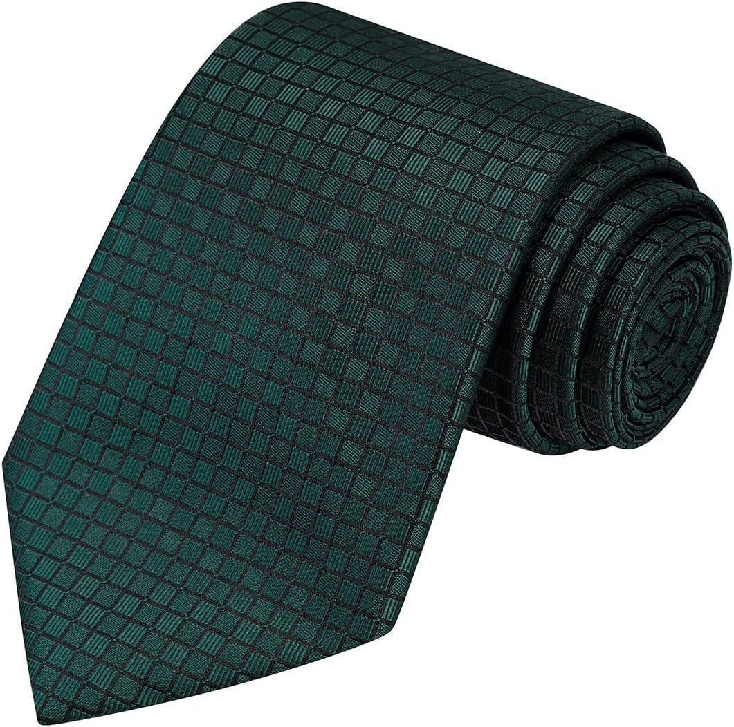 Mens 63'' XL Extra Long Tie Solid Festive Necktie + Gift Box - WORLD TIME VISITS