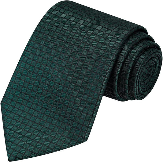 Mens 63'' XL Extra Long Tie Solid Festive Necktie + Gift Box - WORLD TIME VISITS