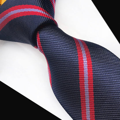 Men'S Classic Necktie Jacquard Woven Ties for Men Formal Business Ties Wedding Party Groomsmen Black Tie