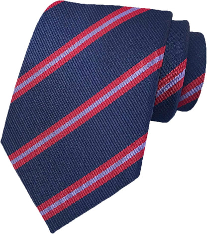 Men'S Classic Necktie Jacquard Woven Ties for Men Formal Business Ties Wedding Party Groomsmen Black Tie - WORLD TIME VISITS