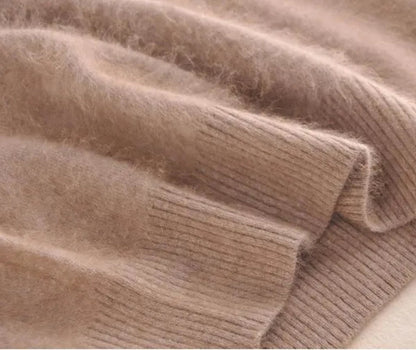 Men'S Fashion 100% Wool Pure Mink Cashmere Sweater Men 2020 Autumn Winter Clothes Super Warm Pullover Jumper for Men Long Sleeve Robe Hombre Pull Homme Hiver Mens Sweater Maglione Uomo Suéter Masculino Suéter De Los Hombres plus Size S-XXXL