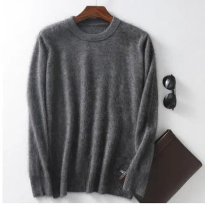 Men'S Fashion 100% Wool Pure Mink Cashmere Sweater Men 2020 Autumn Winter Clothes Super Warm Pullover Jumper for Men Long Sleeve Robe Hombre Pull Homme Hiver Mens Sweater Maglione Uomo Suéter Masculino Suéter De Los Hombres plus Size S-XXXL