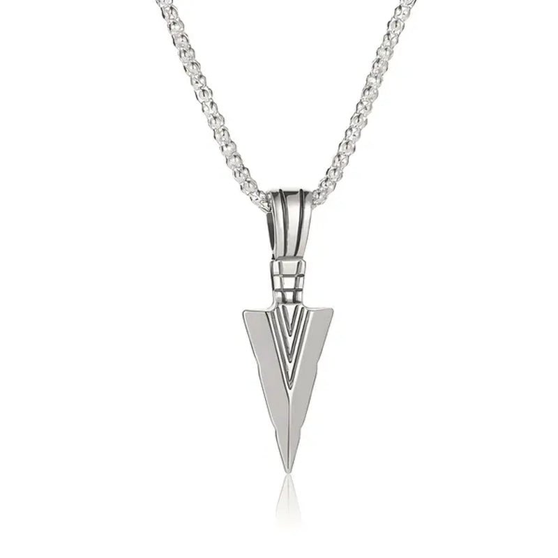 Men'S Fashion Jewelry Black Gold Silver Color Pendant Long Chain Necklaces Mens Necklaces