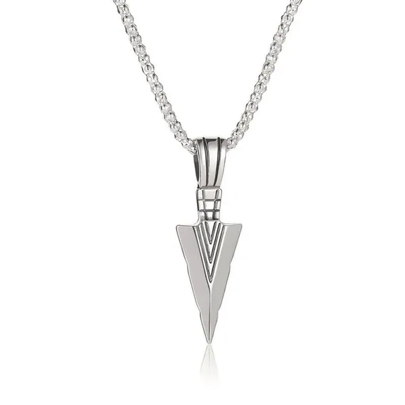 Men'S Fashion Jewelry Black Gold Silver Color Pendant Long Chain Necklaces Mens Necklaces