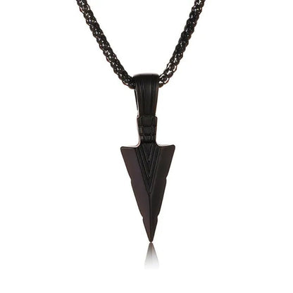 Men'S Fashion Jewelry Black Gold Silver Color Pendant Long Chain Necklaces Mens Necklaces
