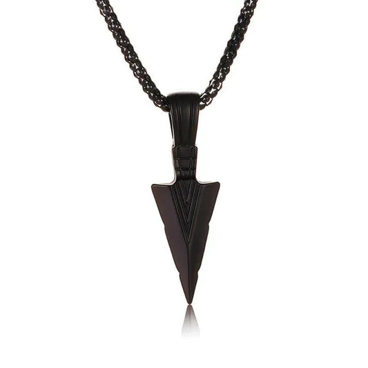 Men'S Fashion Jewelry Black Gold Silver Color Pendant Long Chain Necklaces Mens Necklaces - WORLD TIME VISITS