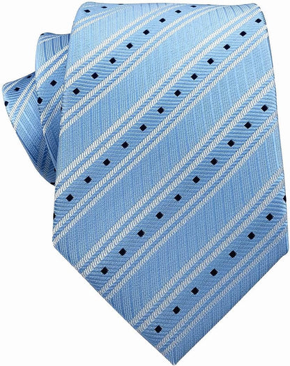 Men'S Gingham Check Stripe Ties Pattern Business Formal Designer Neckties 3.15"
