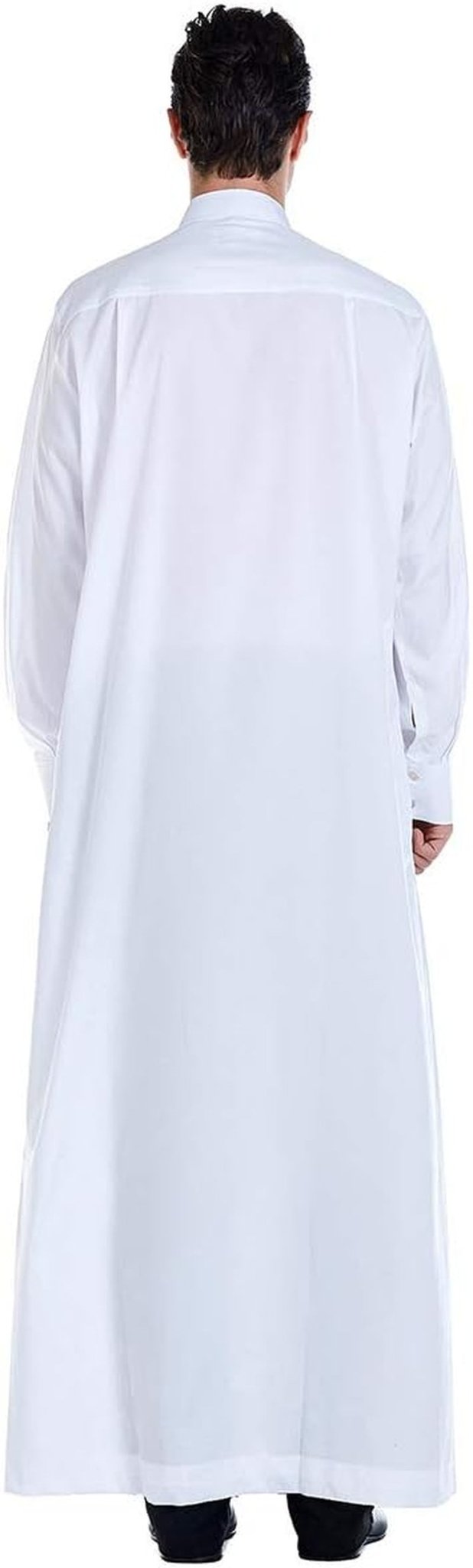 Men'S Muslim Clothes Durable Kaftan Robe Dubai Long Gown Ethnic Clothes,1Pc Soft Robe