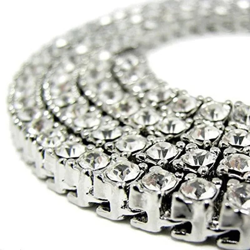 Men'S Necklaces Alloy Crystal Rhinestone Diamond Chains Necklaces Hip Hop Rock Gift