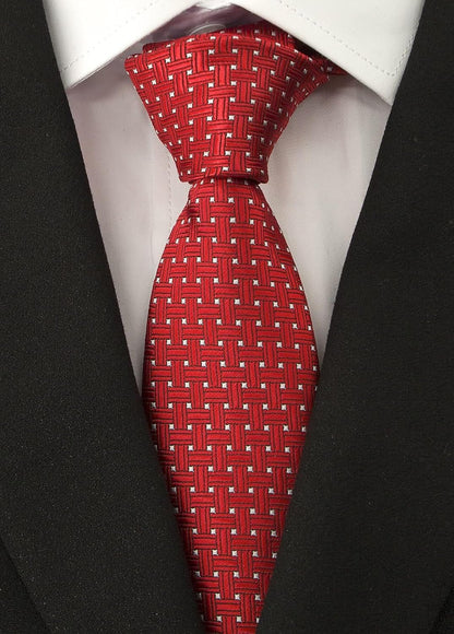 Men'S Necktie Classic Silk Tie Woven Jacquard Neck Ties