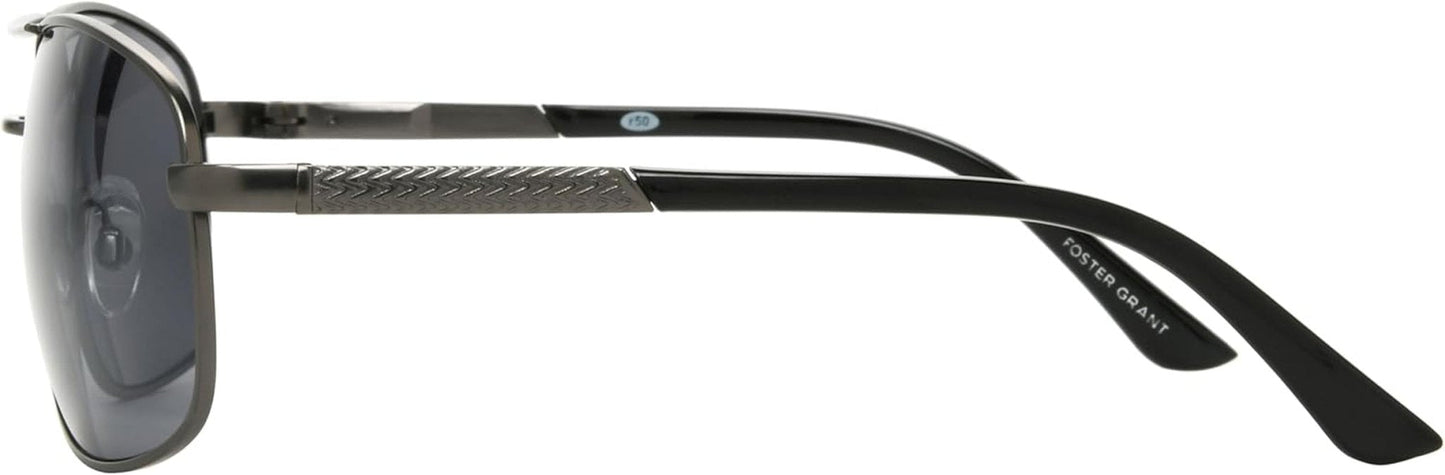 Men'S Oscar Wrap Sunglasses, Gunmetal/Smoke, 64 Mm