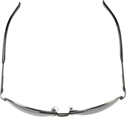 Men'S Oscar Wrap Sunglasses, Gunmetal/Smoke, 64 Mm