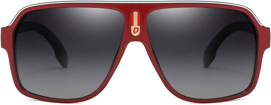 Mens Oversized Aviator Sunglasses Classic Large Polarized Lens Shades D103 - WORLD TIME VISITS