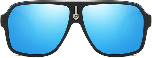 Mens Oversized Aviator Sunglasses Classic Large Polarized Lens Shades D103 - WORLD TIME VISITS