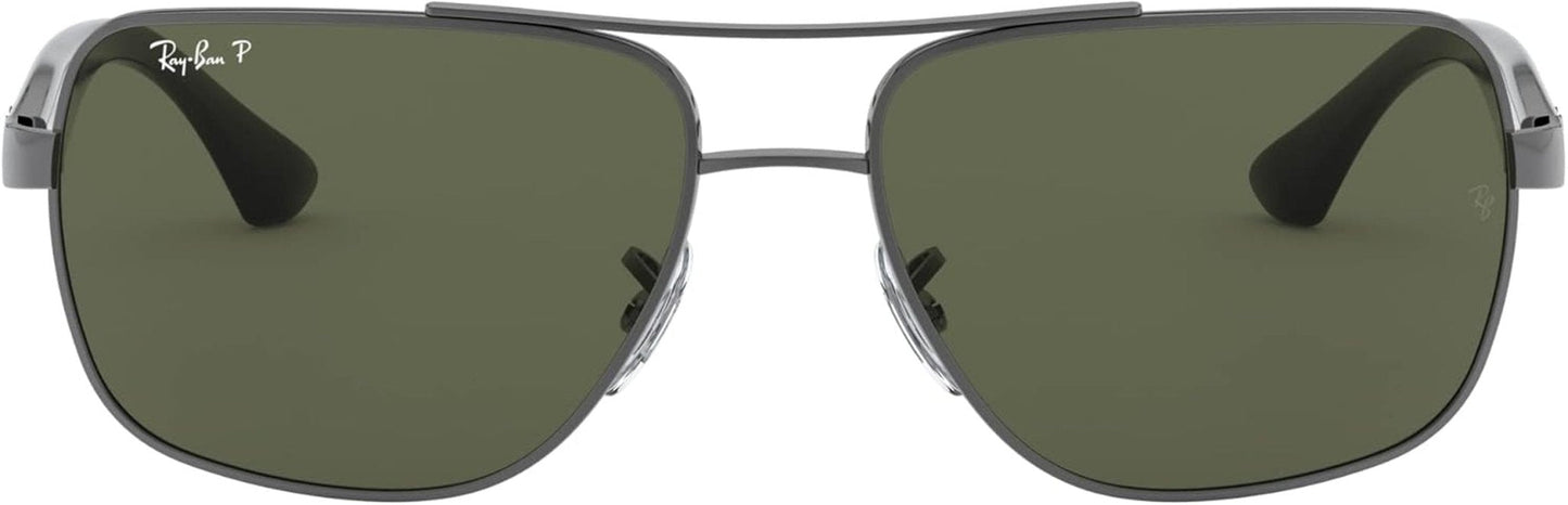Men'S RB3483 Metal Square Sunglasses