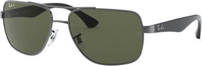 Men'S RB3483 Metal Square Sunglasses - WORLD TIME VISITS
