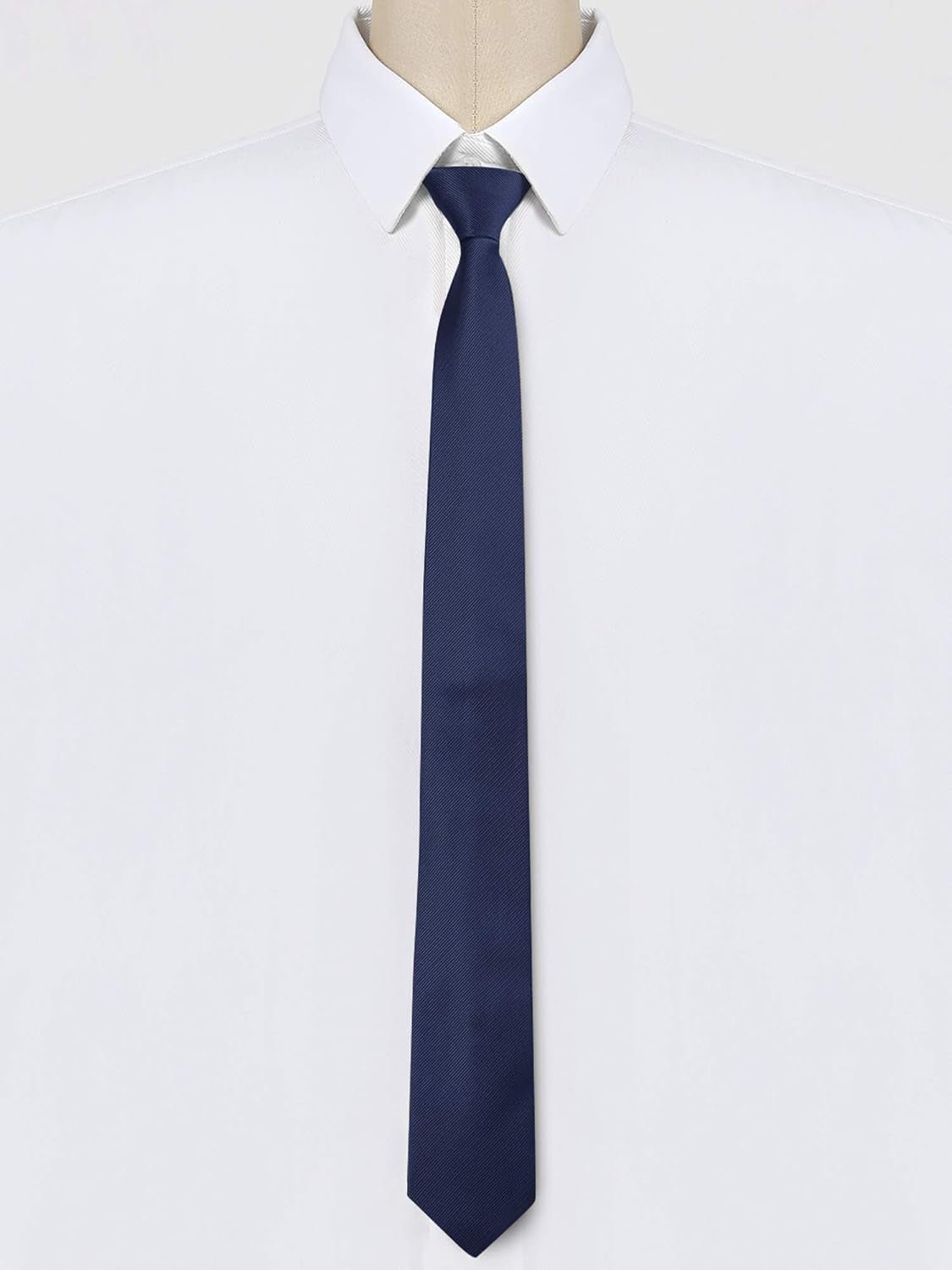 Men'S Skinny Pretied Solid Color Zipper Ties Neck Adjustable Strap Wedding Groom Tie - WORLD TIME VISITS