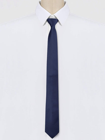 Men'S Skinny Pretied Solid Color Zipper Ties Neck Adjustable Strap Wedding Groom Tie - WORLD TIME VISITS