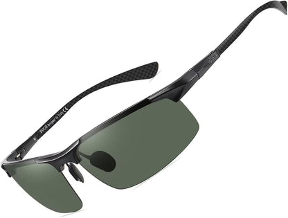 Men'S Sports Polarized Driving Carbon Fiber Sunglasses for Men UV400 Protection DC8277 - WORLD TIME VISITS