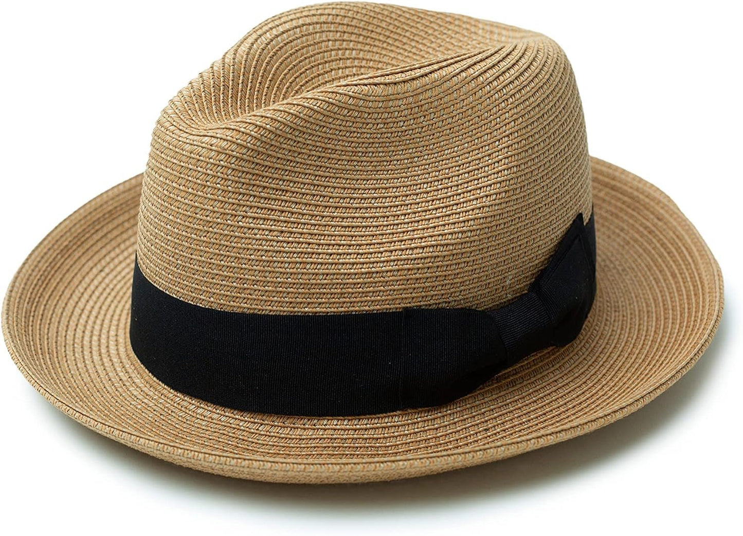 Men'S Straw Fedora Sun Hats - WORLD TIME VISITS