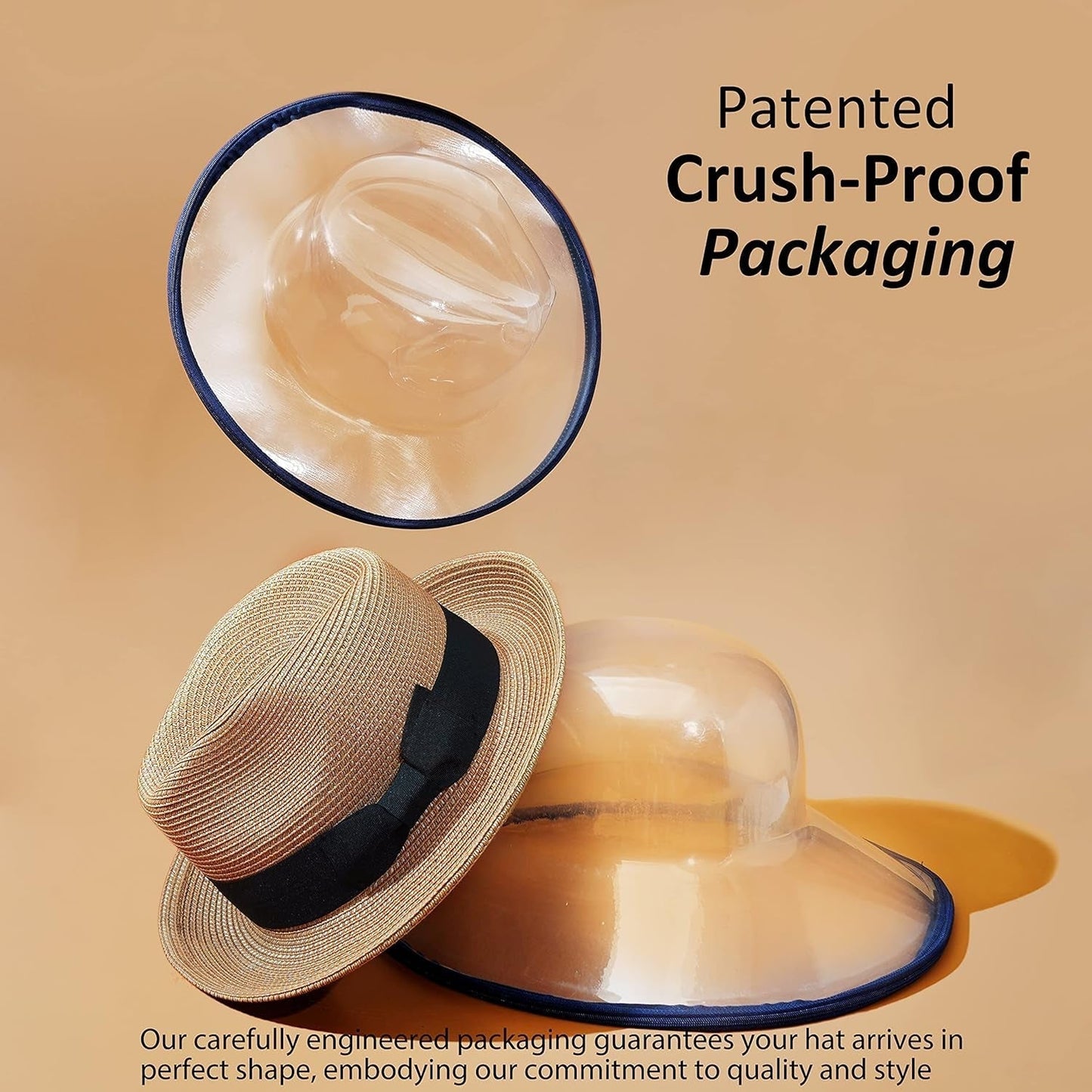 Men'S Straw Fedora Sun Hats