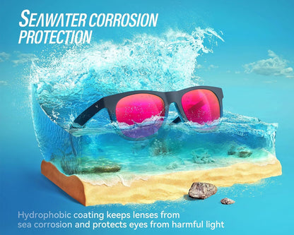 Mens Sunglasses Polarized with UV400 Protection, Fits for Women Fashion Driving, Fishing, Sports, Beach, Golfing