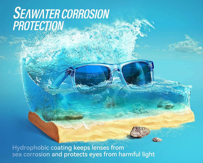 Mens Sunglasses Polarized with UV400 Protection, Fits for Women Fashion Driving, Fishing, Sports, Beach, Golfing