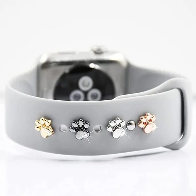Metal Charms Watch Band Decoration Ring for Apple Diamond Ornament for Iwatch Bracelet Silicone Strap Jewelry Accessories - WORLD TIME VISITS