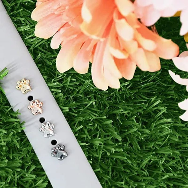 Metal Charms Watch Band Decoration Ring for Apple Diamond Ornament for Iwatch Bracelet Silicone Strap Jewelry Accessories