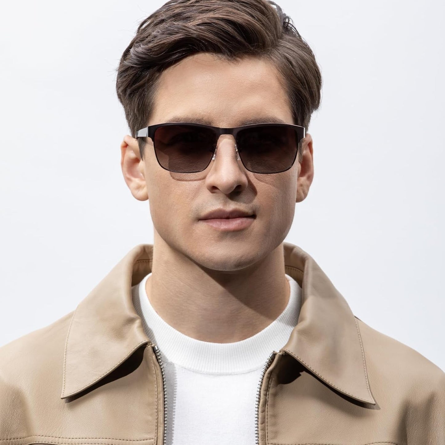 Metal Mens Sunglasses Polarized UV400 Protection for Driving Fishing Hiking Golf Everyday Use CA5225