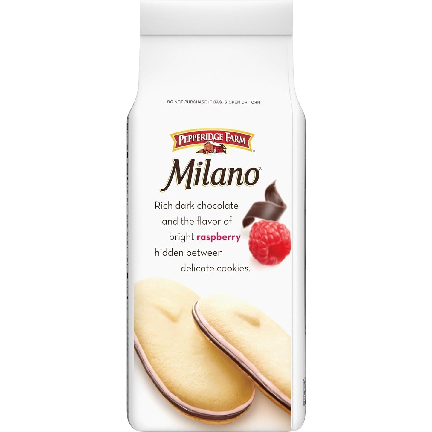Milano Cookies, Raspberry Chocolate, 7 Oz. Bag