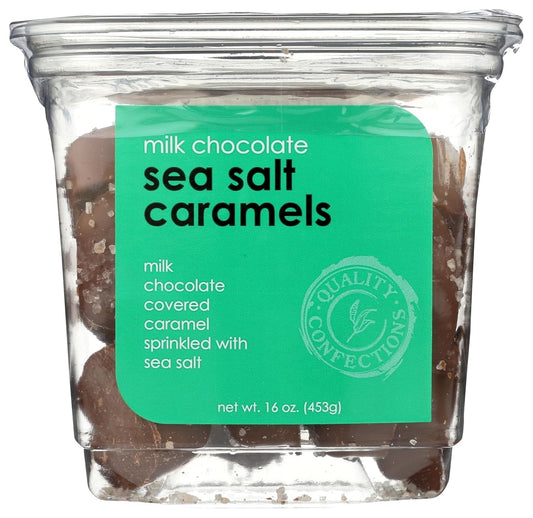 Milk Chocolate Sea Salt Caramels, 16 OZ - WORLD TIME VISITS