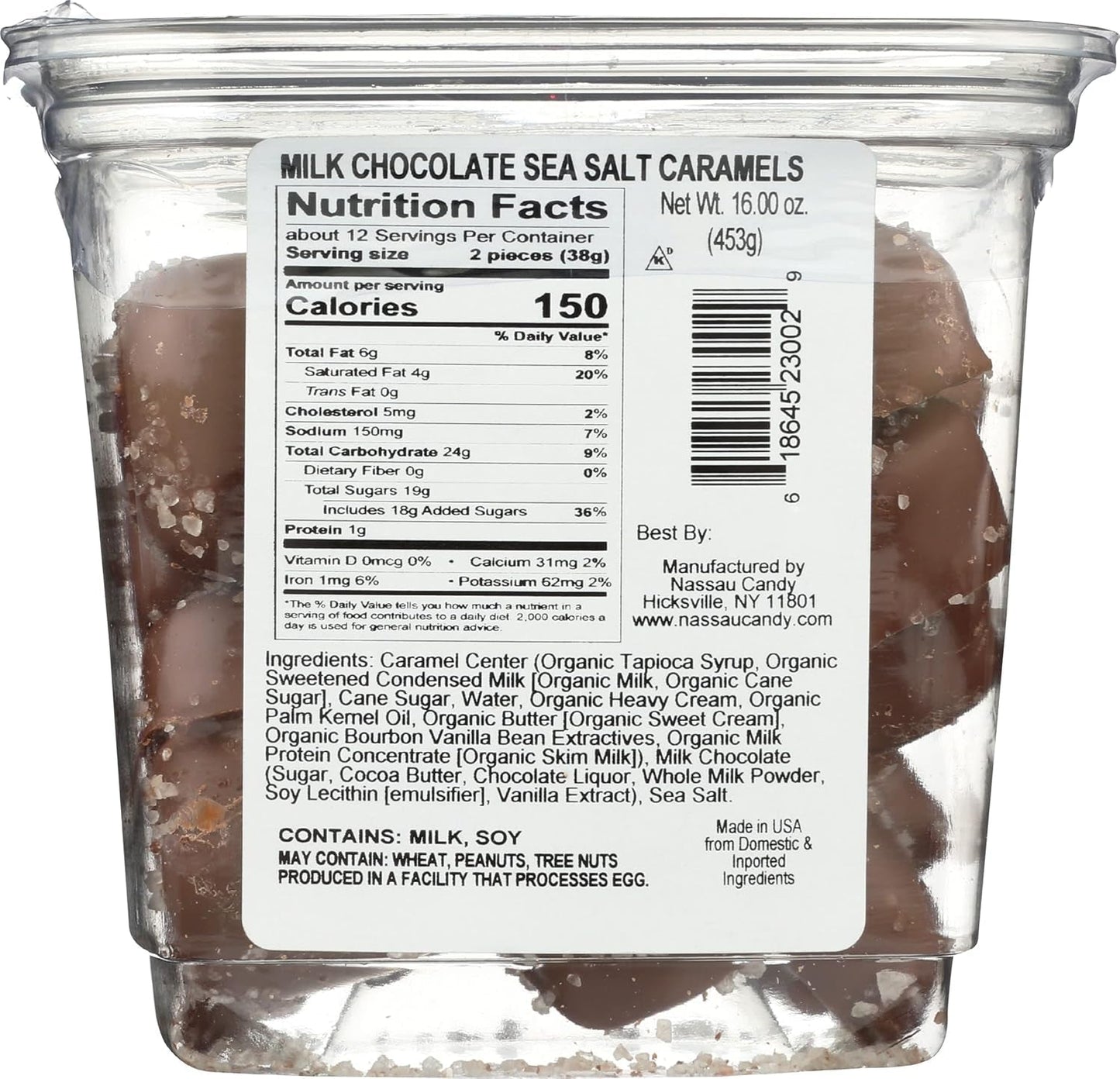 Milk Chocolate Sea Salt Caramels, 16 OZ - WORLD TIME VISITS