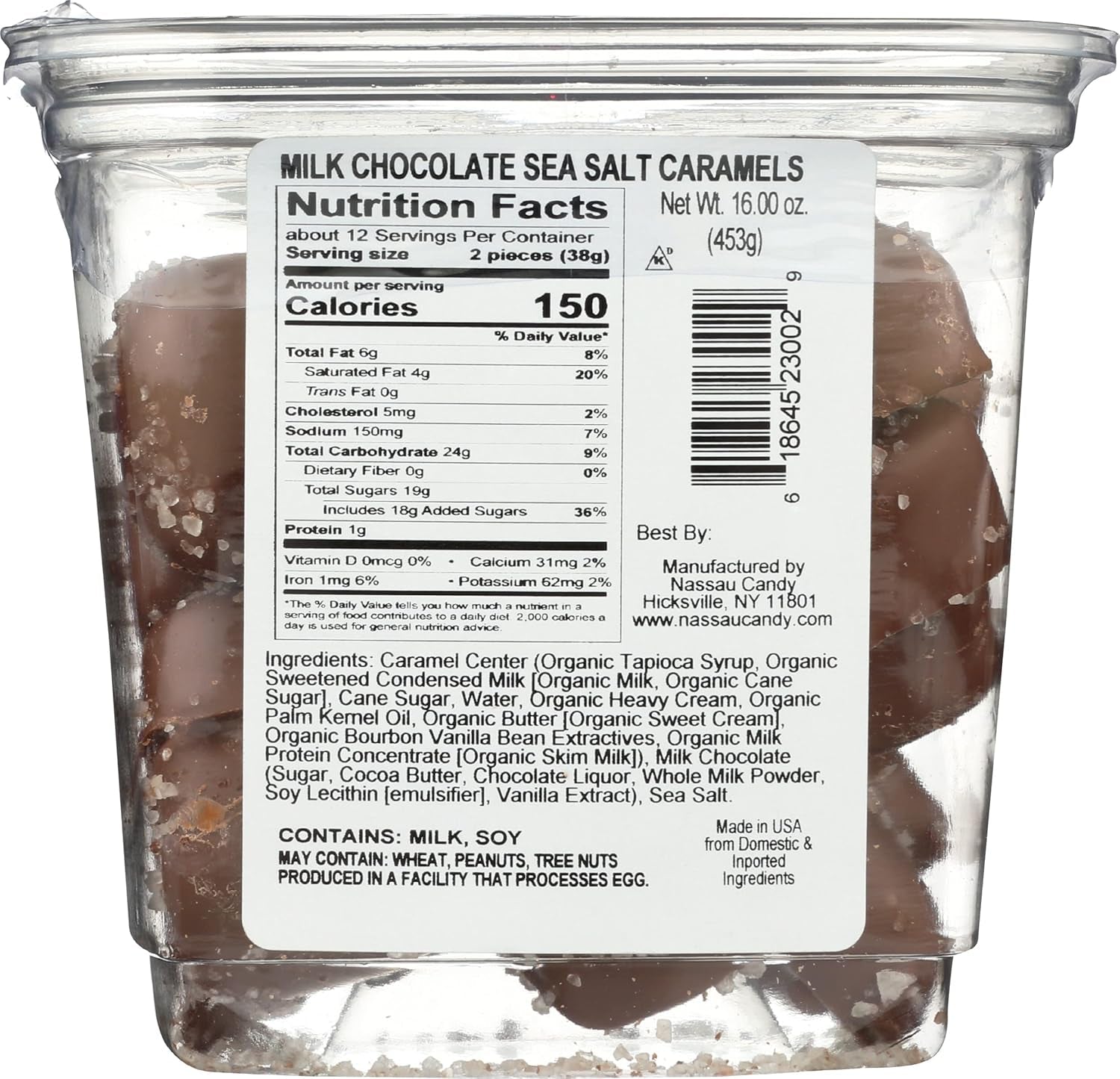 Milk Chocolate Sea Salt Caramels, 16 OZ - WORLD TIME VISITS