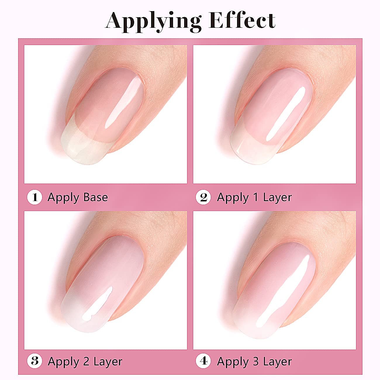 Milky Pink Gel Nail Polish LED UV Gel Soak off Transparent Nude Pink Nail Gel Polish Varnish Nail Art Color 15ML Single Bottle for DIY Home French Manicure