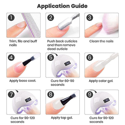 Milky Pink Gel Nail Polish LED UV Gel Soak off Transparent Nude Pink Nail Gel Polish Varnish Nail Art Color 15ML Single Bottle for DIY Home French Manicure