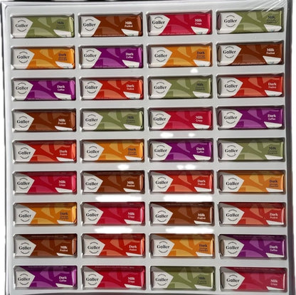 MINI Premier CHOCLATE Filled Dark and Milk BARS, Belgium Chocolate, Easter Mother'S Day SPRING EDITION 36 COUNT Choclates Gifts