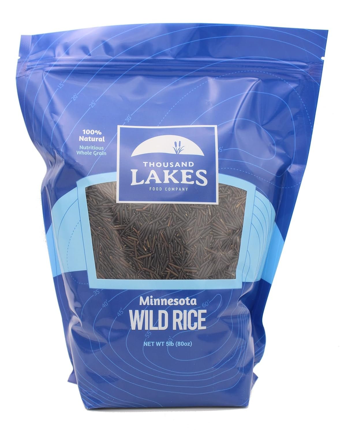 Minnesota Grown Wild Rice - Bulk - 5 Pounds | 100% All Natural - WORLD TIME VISITS