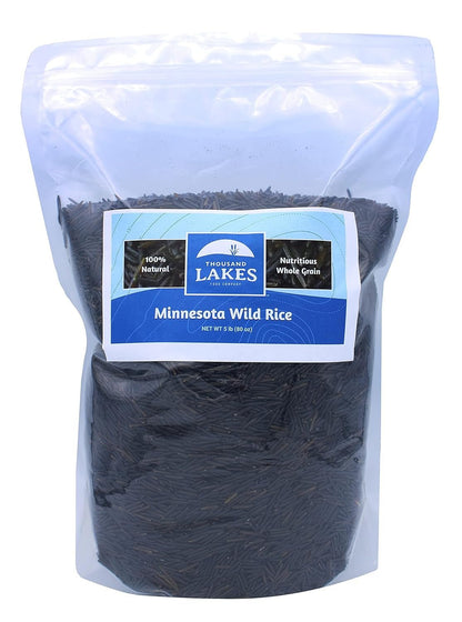 Minnesota Grown Wild Rice - Bulk - 5 Pounds | 100% All Natural