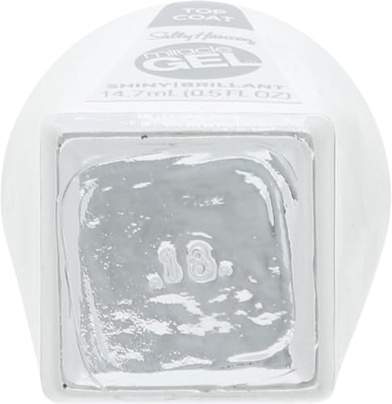 Miracle Gel Nail Polish Shiny Top Coat, 101 Miracle Gel 3.0 Shiny Top Coat, 0.5 Fl Ounce