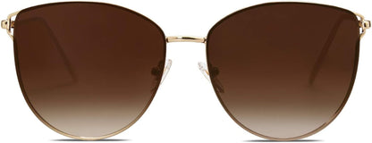 Mirrored Flat Lens Fashion Sunglasses for Women SJ1085